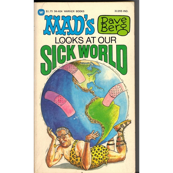 Mad Paperback Book - Mads Dave Berg Looks At Our Sick World - Picture 1 of 2
